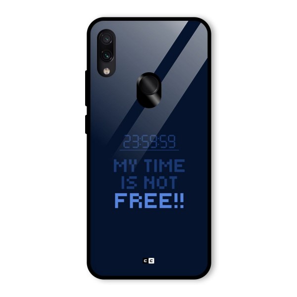 My Time Glass Back Case for Redmi Note 7S