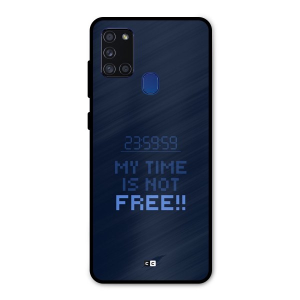 My Time Metal Back Case for Galaxy A21s