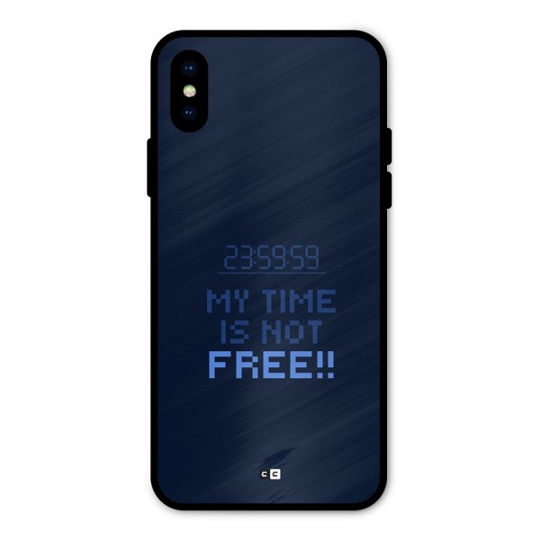 My Time Metal Back Case for iPhone XS