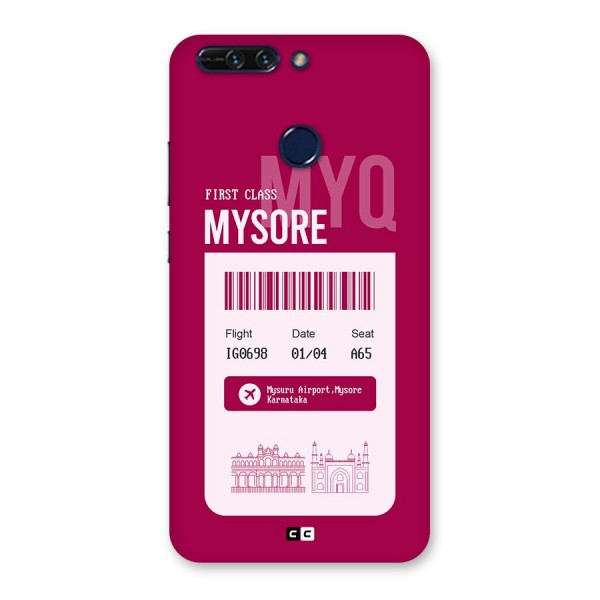 Mysore Boarding Pass Back Case for Honor 8 Pro