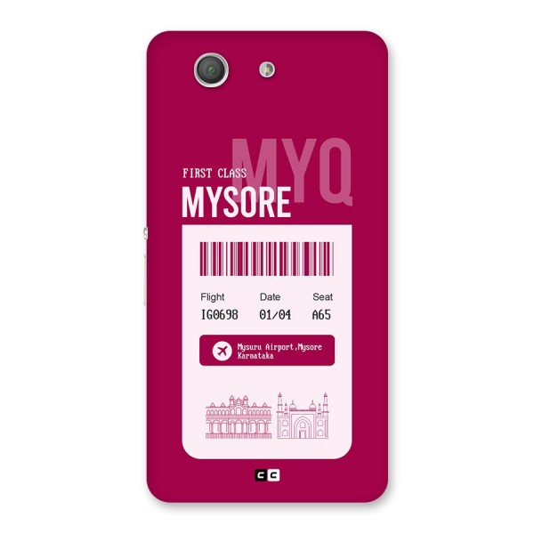 Mysore Boarding Pass Back Case for Xperia Z3 Compact
