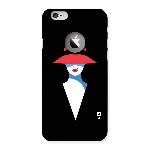 Mysterious Woman Illustration Back Case for iPhone 6 Logo Cut