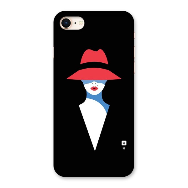 Mysterious Woman Illustration Back Case for iPhone 8