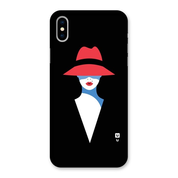 Mysterious Woman Illustration Back Case for iPhone X