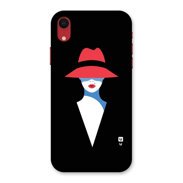 Mysterious Woman Illustration Back Case for iPhone XR