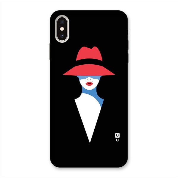 Mysterious Woman Illustration Back Case for iPhone XS Max