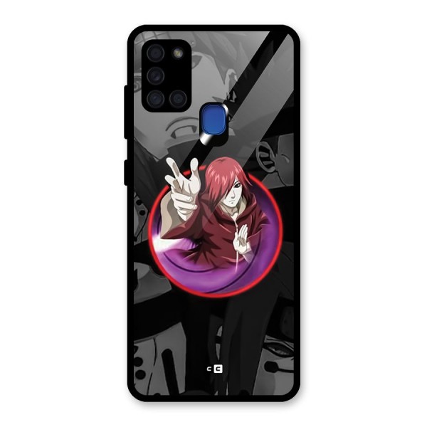 Nagato Uzumaki Glass Back Case for Galaxy A21s