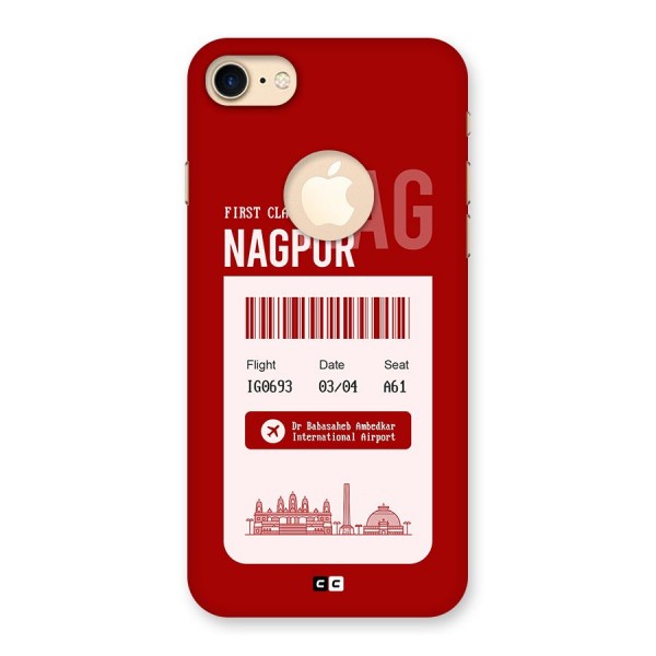 Nagpur Boarding Pass Back Case for iPhone 7 Logo Cut