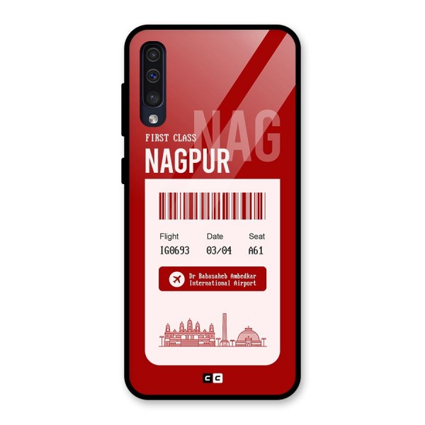 Nagpur Boarding Pass Glass Back Case for Galaxy A50