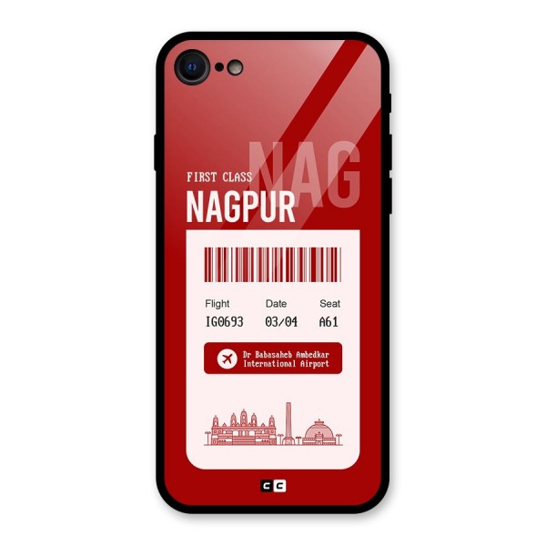 Nagpur Boarding Pass Glass Back Case for iPhone SE 2022