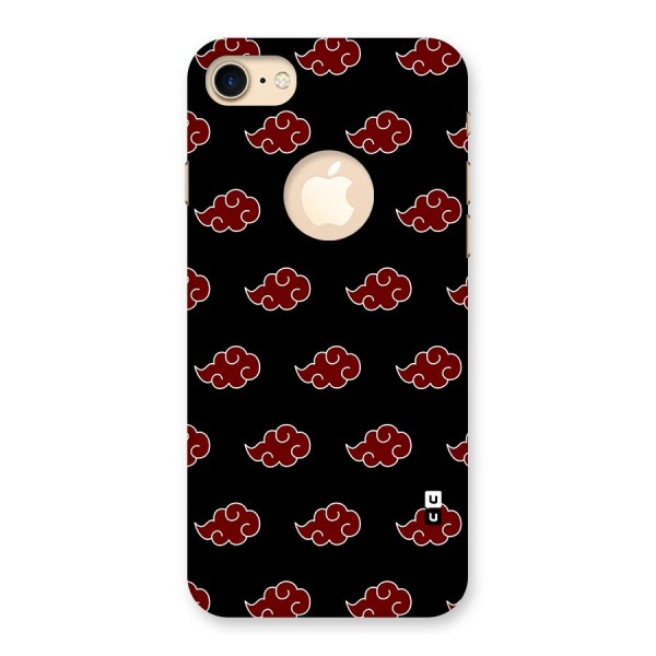 Naruto Akatsuki Pattern Back Case for iPhone 7 Logo Cut