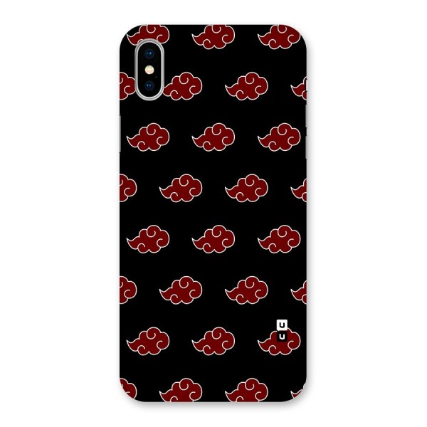 Naruto Akatsuki Pattern Back Case for iPhone XS