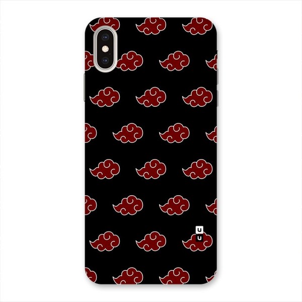 Naruto Akatsuki Pattern Back Case for iPhone XS Max