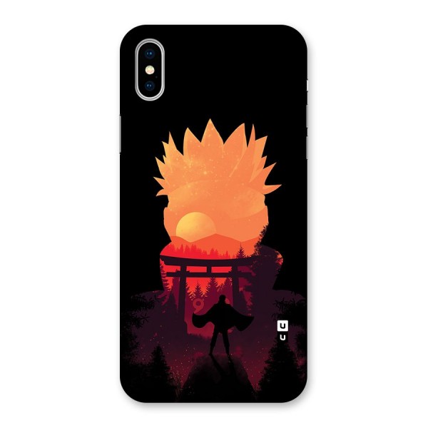 Naruto Anime Sunset Art Back Case for iPhone X