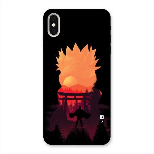 Naruto Anime Sunset Art Back Case for iPhone XS Max