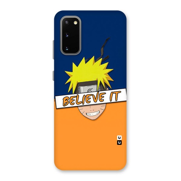 Naruto Believe It Back Case for Galaxy S20