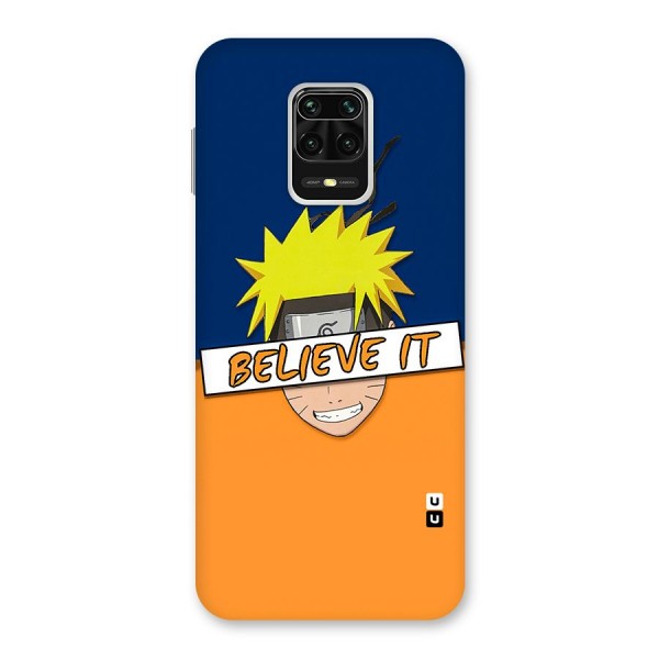 Naruto Believe It Back Case for Redmi Note 9 Pro Max