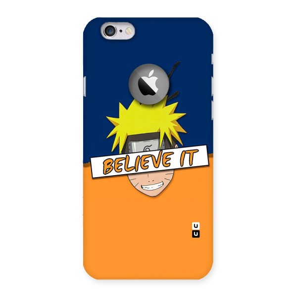 Naruto Believe It Back Case for iPhone 6 Logo Cut