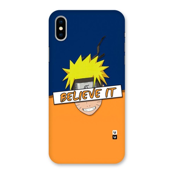 Naruto Believe It Back Case for iPhone X