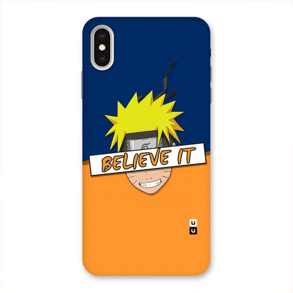 Naruto Believe It Back Case for iPhone XS Max