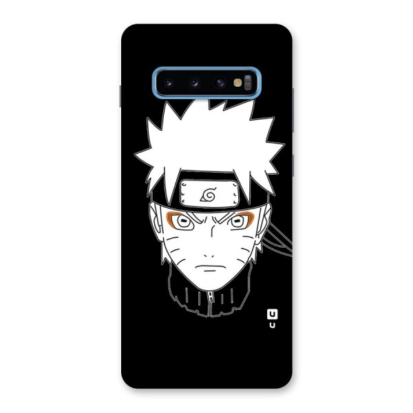 Naruto Black and White Art Back Case for Galaxy S10 Plus