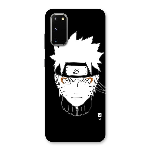 Naruto Black and White Art Back Case for Galaxy S20