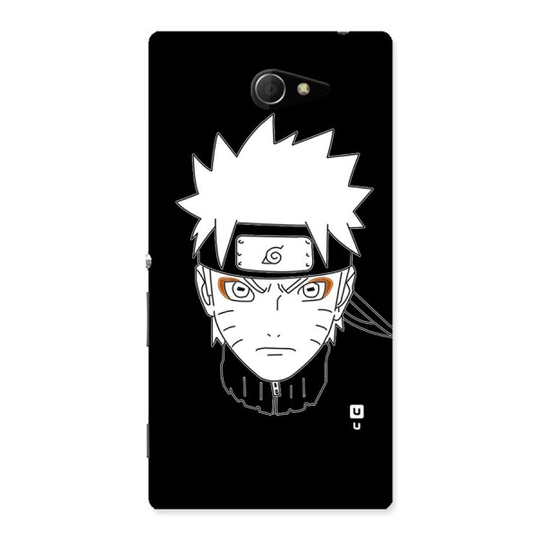 Naruto Black and White Art Back Case for Sony Xperia M2