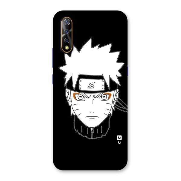 Naruto Black and White Art Back Case for Vivo S1