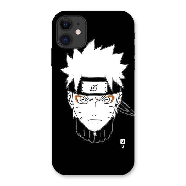 Naruto Black and White Art Back Case for iPhone 11