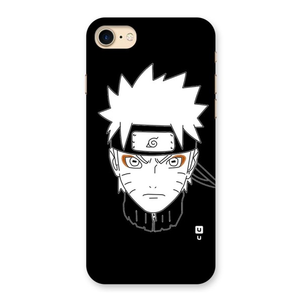 Naruto Black and White Art Back Case for iPhone 7