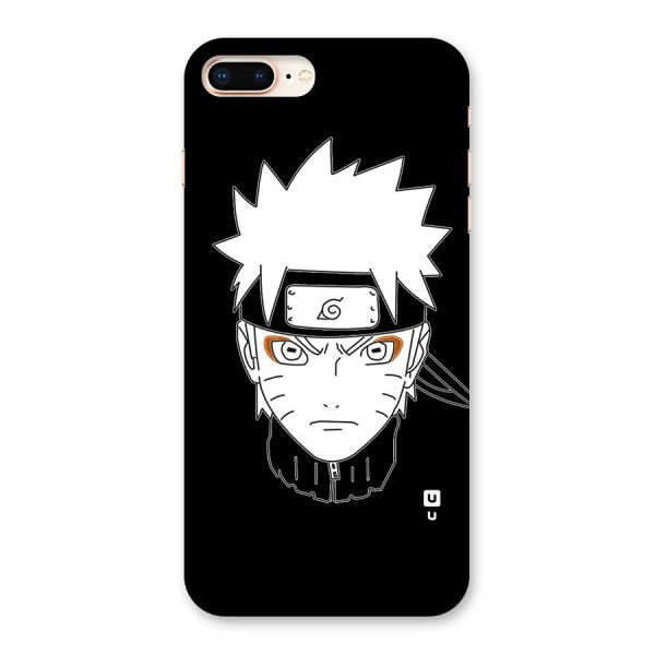 Naruto Black and White Art Back Case for iPhone 8 Plus