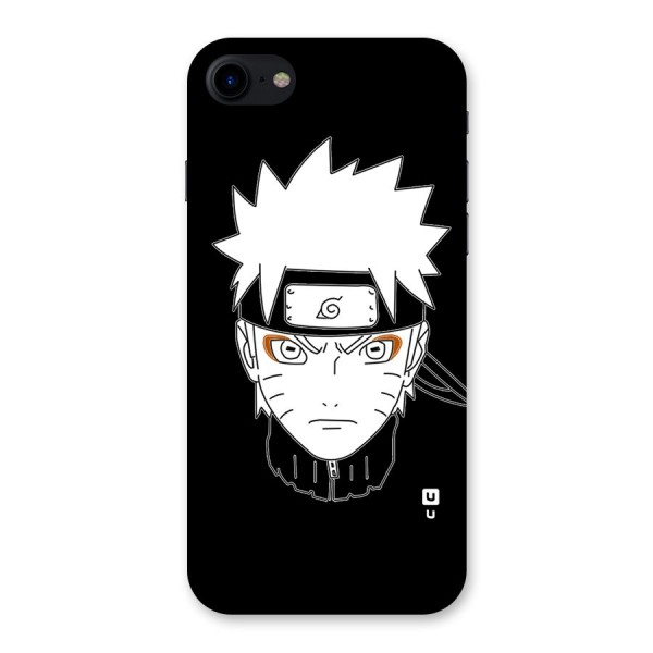 Naruto Black and White Art Back Case for iPhone SE 2020