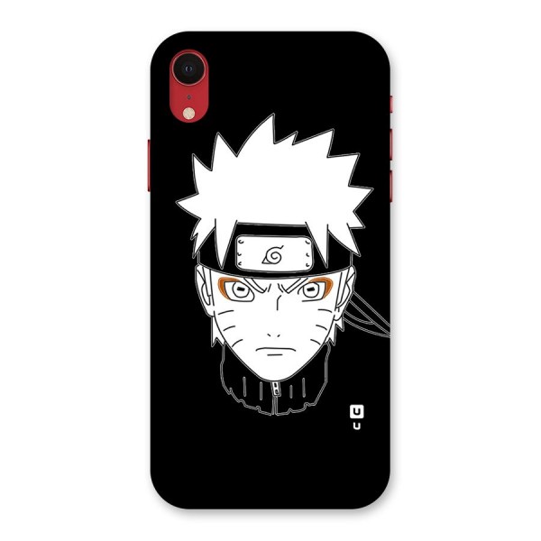 Naruto Black and White Art Back Case for iPhone XR