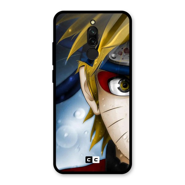 Naruto Facing Glass Back Case for Redmi 8