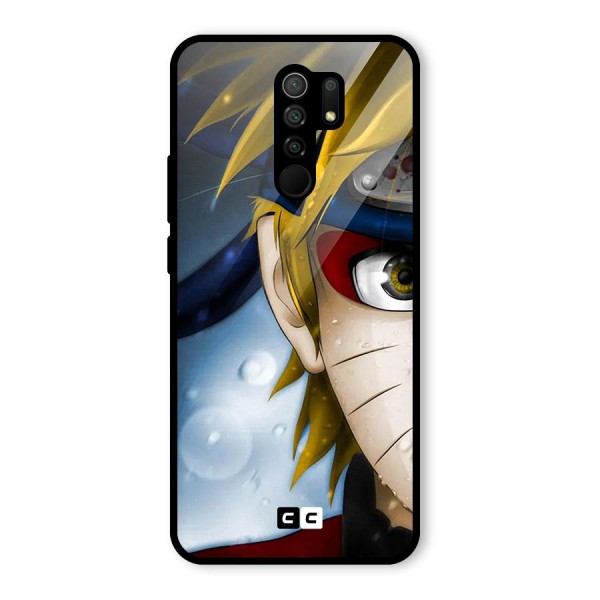 Naruto Facing Glass Back Case for Redmi 9 Prime