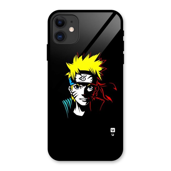 Naruto Pen Sketch Art Glass Back Case for iPhone 11