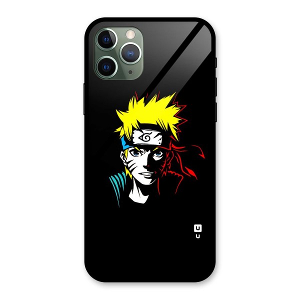 Naruto Pen Sketch Art Glass Back Case for iPhone 11 Pro