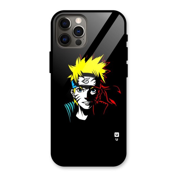 Naruto Pen Sketch Art Glass Back Case for iPhone 12 Pro