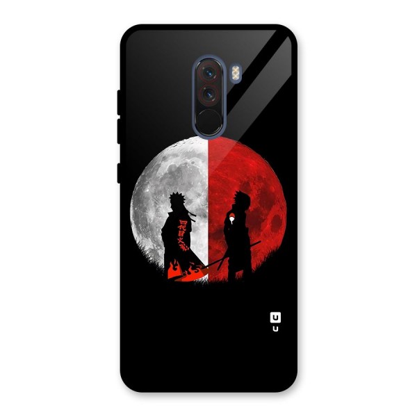 Naruto Shadow Hokage Moon Glass Back Case for Poco F1