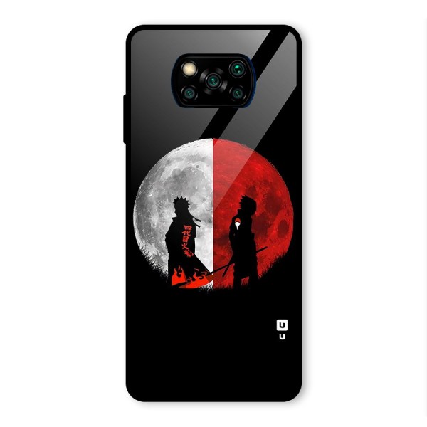 Naruto Shadow Hokage Moon Glass Back Case for Poco X3 Pro