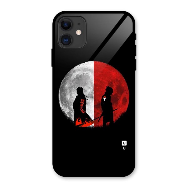 Naruto Shadow Hokage Moon Glass Back Case for iPhone 11