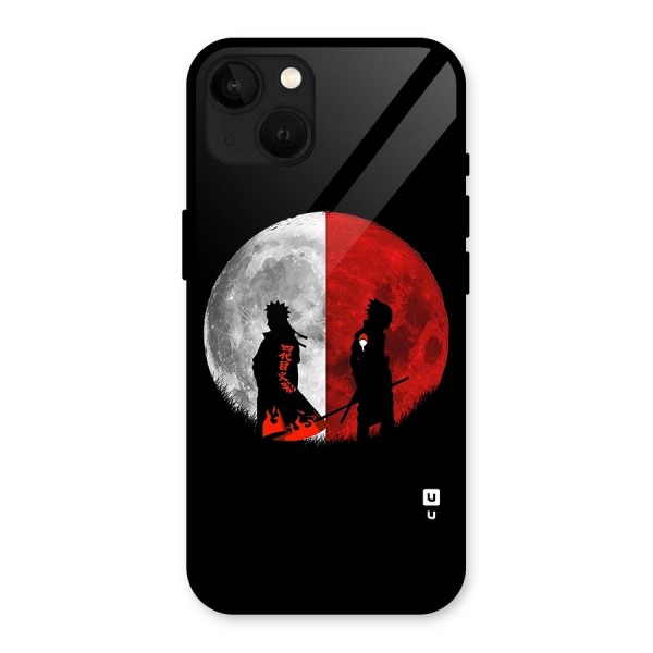 Naruto Shadow Hokage Moon Glass Back Case for iPhone 13