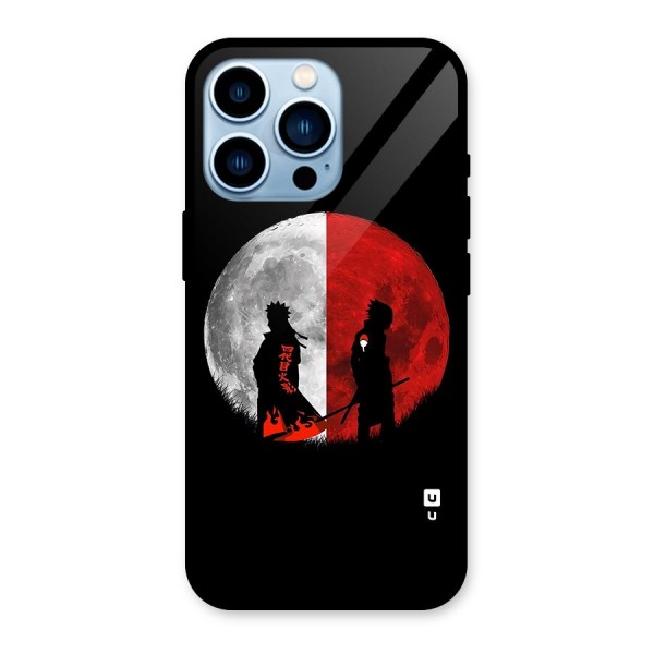 Naruto Shadow Hokage Moon Glass Back Case for iPhone 13 Pro