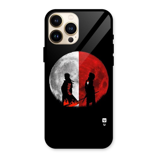Naruto Shadow Hokage Moon Glass Back Case for iPhone 13 Pro Max