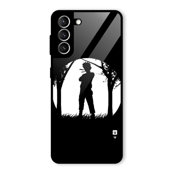Naruto Silhouette Glass Back Case for Galaxy S21 5G