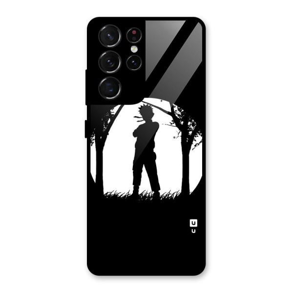 Naruto Silhouette Glass Back Case for Galaxy S21 Ultra 5G
