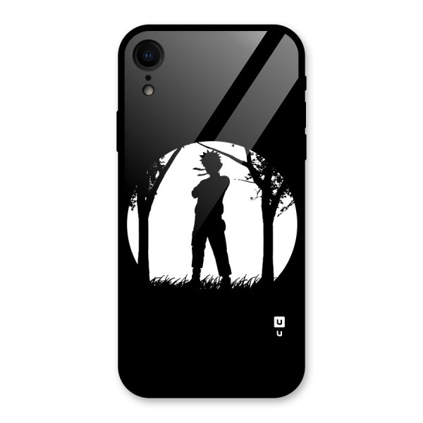 Naruto Silhouette Glass Back Case for iPhone XR