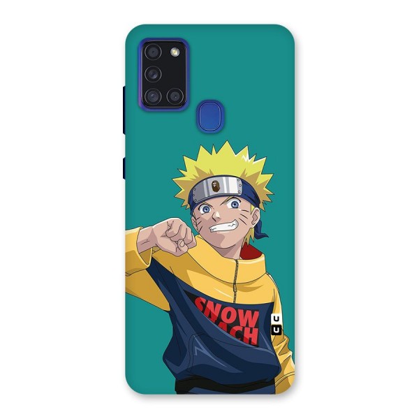 Naruto Snow Beach Art Back Case for Galaxy A21s