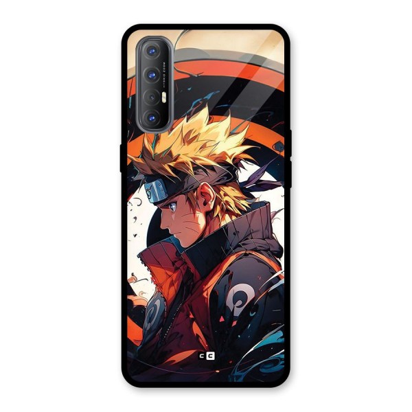 Naruto Uzumaki Combat Glass Back Case for Oppo Reno3 Pro