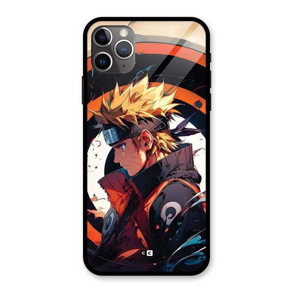 Naruto Uzumaki Combat Glass Back Case for iPhone 11 Pro Max